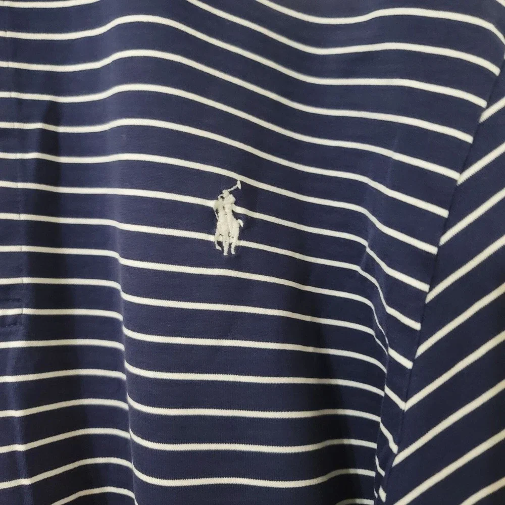 Polo Golf by‎ Ralph Lauren Pima Cotton Shirt XL Blue Short Sleeve Active Sports